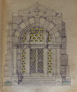 Cappella Monumentale. progetto esterni fronte