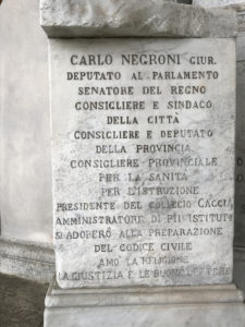 Cimitero Monumentale Novara Carlo Negroni Sepolcro