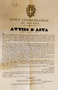 luigi orelli - avviso d'asta visconti serazzi